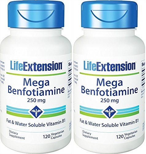 life extension mega benfotiamine capsule, 250 mg