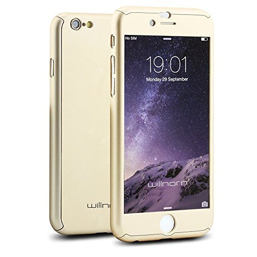 iPhone 6 Case, Willnorn® [Norn One] Full Body Coverage Protection Hard Slim iPhone 6 Case with Tempered Glass Screen Protector for Apple iPhone 6 4.7