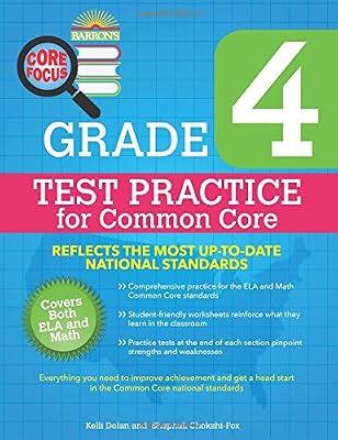 Barron's Core Focus: Grade 4 Test Practice for Common Core