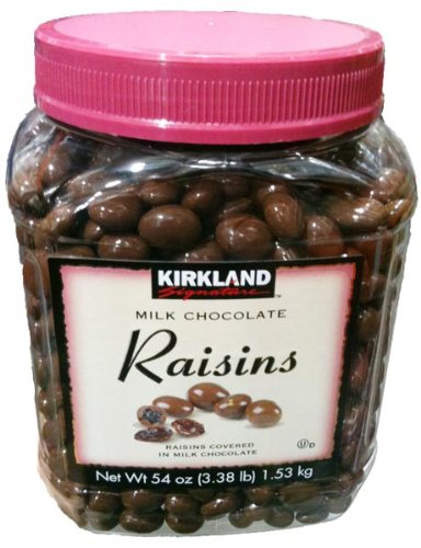 美国亚马逊 kirklsignature milk chocolate raisins 3.