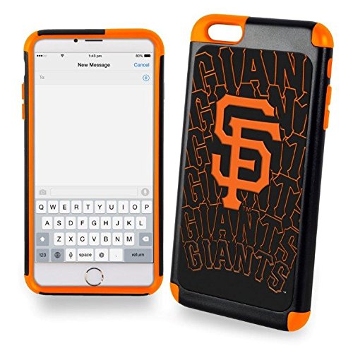 Dream Wireless San Francisco Giants Dual Hybrid Case for iPhone 6 Plus - Retail Packaging - Orange/Black