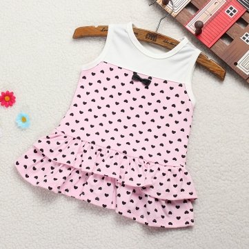 

Bheema 2PCS Pink Blue Baby Girls Top Shawl Dress Skirt Outfit Set Suit