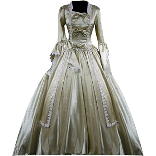 Partiss Women Bowknot Lace Gothic Victorian Fancy Dress