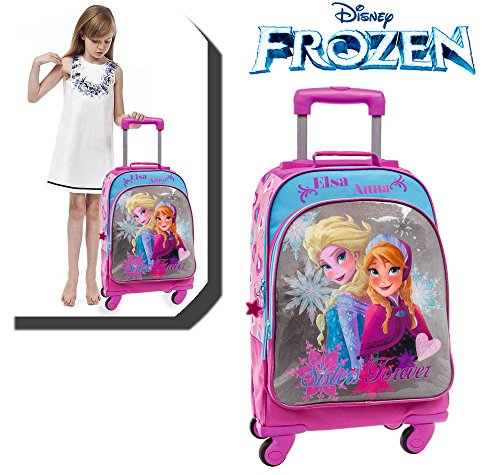 Maleta trolley de viaje / Mochila escolar con motivo de FROZEN 4 (44 x 33 x 21 cm) - DISNEY...