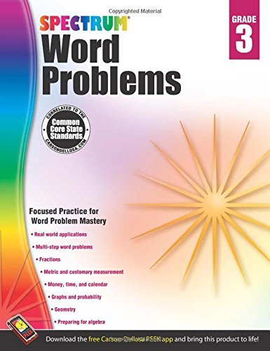 Word Problems, Grade 3 (Spectrum)