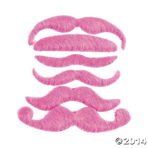 Hot Pink Mustache Assortment