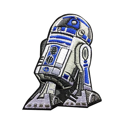 Star Wars R2D2 Patch Embroidered Movie Iron On Sew On Patches