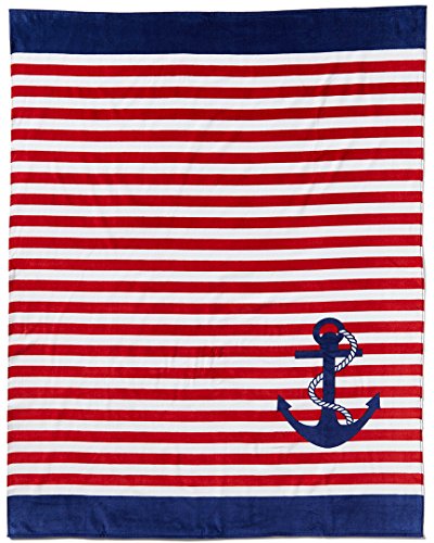 Algopix Similar Product 18 - Dohler Stripes & Anchor Towel,58X74