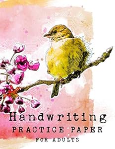 Handwriting Practice Paper For Adults: Blank double lines with a dotted line down the middle paper workbook for adults, students and kids by Aggie Design