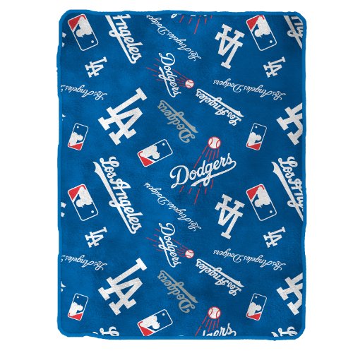 MLB Los Angeles Dodgers Royal Plush Throw, 50 x 60 Inches