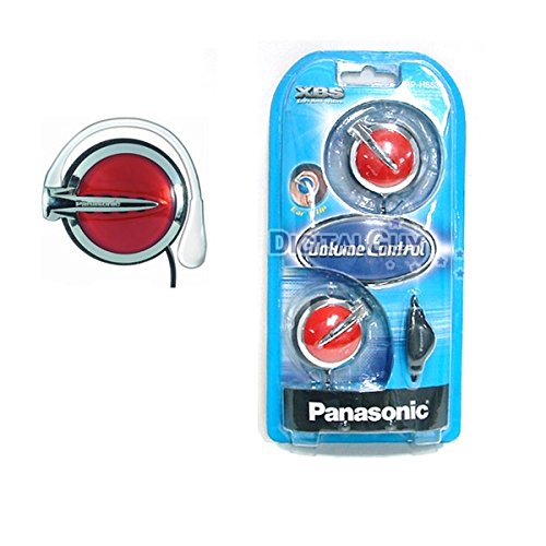 

Panasonic Rp-hs53-r Ear Clip Headphones Volume Control Rphs53 RED