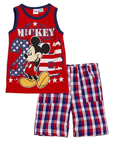 Disney Little Boys Mickey Mouse 2 Piece Short Set