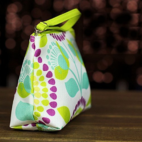 Clinique green circle cosmetic bag