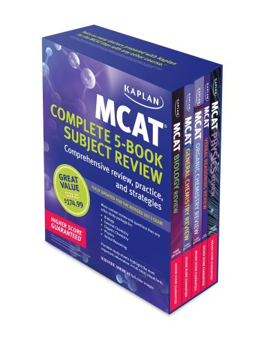 Kaplan MCAT Review Complete 5-Book Subject Review by Kaplan