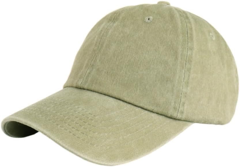 Unisex Baseball Cap 100% Cotton Fits Men Women Washed Denim Adjustable Dad Hat_voghion.com