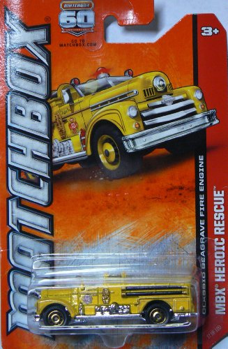 Matchbox MBX Heroic Rescue Yellow Classic Seagrave Fire Engine 17 of 120