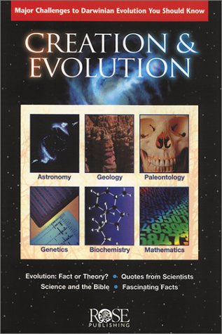 Creation and Evolution pamphlet- pkg of 5 pamphlets by Rose Publishing
