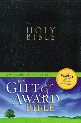 NIV, Gift and Award Bible, Imitation Leather, Black by Zondervan