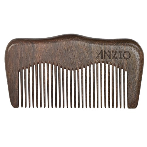 Algopix Similar Product 16 - Wood Beard Mustache Comb by ANZIO