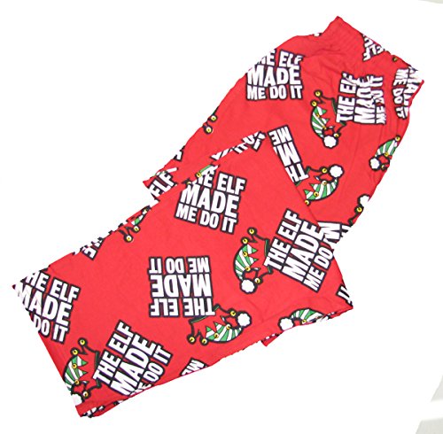 Christmas Lounge Pants for Men-Elf Made Me Do It