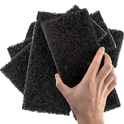 Algopix Similar Product 2 - Heavy Duty XL Black Scouring Pad 20Pk