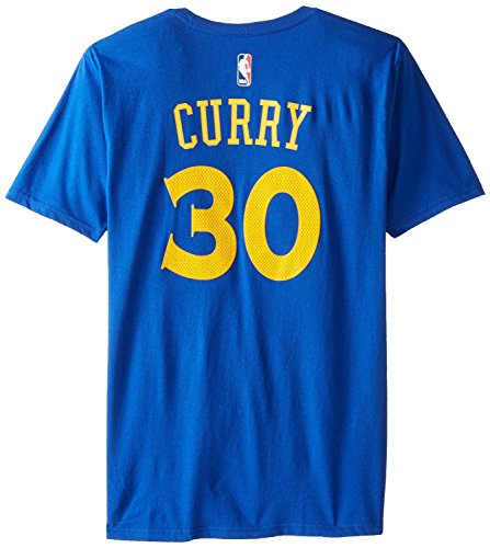 Stephen Curry Golden State Warriors Blue Jersey Name and Number T-shirt