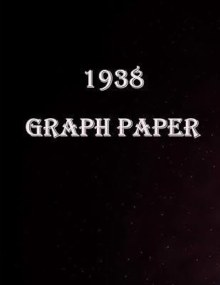 1938 Graph paper: Graph Paper Quad Rule 5x5 ,150 Pages, Large (8.5 x 11 inches)