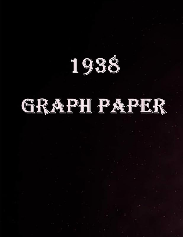 1938 Graph paper: Graph Paper Quad Rule 5x5 ,150 Pages, Large (8.5 x 11 inches) by Lina Graph