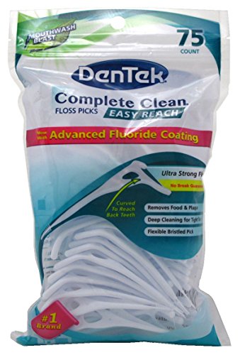 Dentek Floss Picks Complete Easy Reach 75 Count
