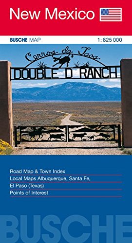 Algopix Similar Product 8 - New Mexico 1  825 000 Straenkarte