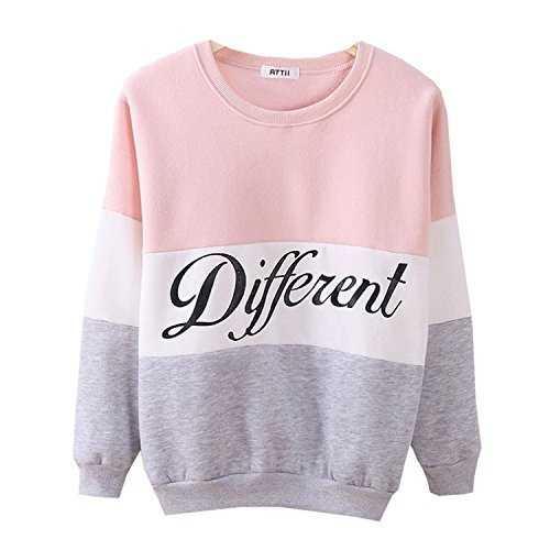 Cute Hoodies Sweater Pullover Letters Diffferent Printed Mix Color