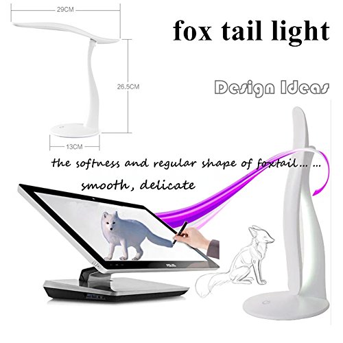 

Generic Creative Design LED Mini Touch Table 180 Degree Foldable Desk Lamp with Usb,white