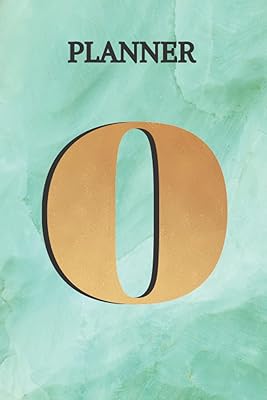Planner O: Personalized Letter O Initial Monogram Weekly Planner