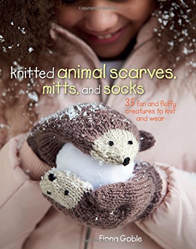 Knitted animal scarves, mitts and socks by Fiona Goble