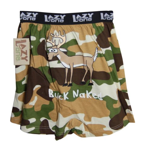 Lazy One Men's Buck Naked Boxers