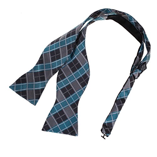 DBA7C01-03 Certificate Family Checkered Self-tied Microfiber Bowtie By Dan Smith