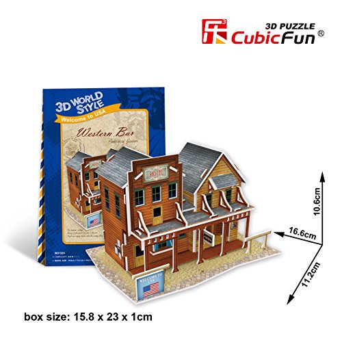 CubicFun 3D Puzzle World Style-Series ''American Flavor - Western Bar''