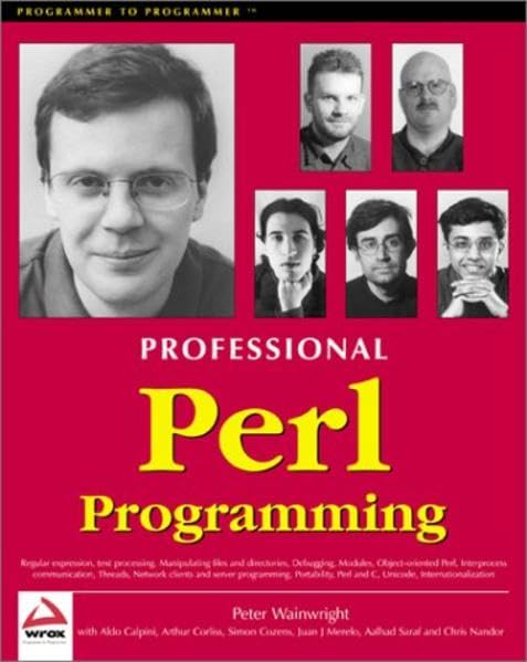 Professional Perl Programming by Simon Cozens