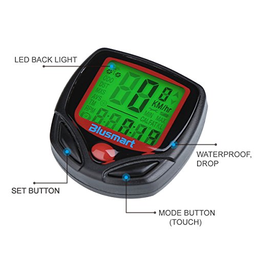 

Blusmart® Outdoor Sport Waterproof LCD Computer Odometer Speed Meter Cycling Bicycle