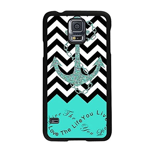 EVERMARKET(TM) Blue Anchor Chevron Retro Vintage Tribal Nebula Hard Case Cover for Samsung Galaxy Note 4