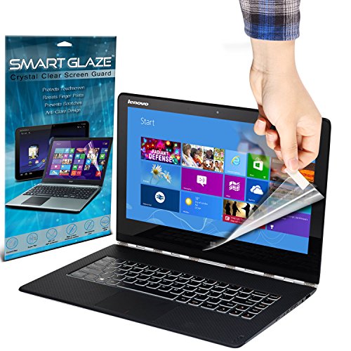 SmartGlaze ( Pack Of 3 ) LENOVO YOGA 3 11.6 2 in 1 Laptop Case Custom Made Crystal Clear Premium LCD Screen Protectors Packs With Polishing Cloth & Application Card