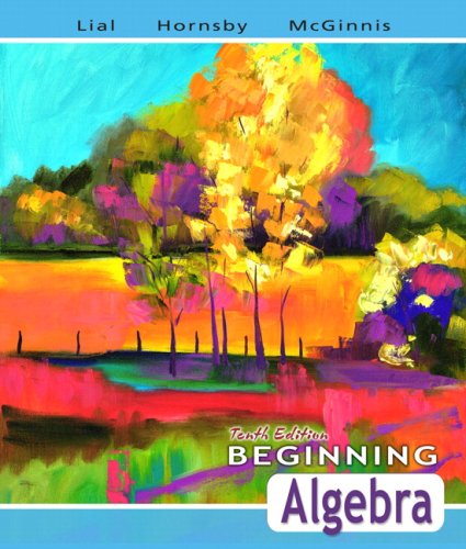 Beginning Algebra by Margaret L. Lial