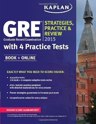GRE&reg; 2015 Strategies, Practice, and Review with 4 Practice Tests: Book + Online