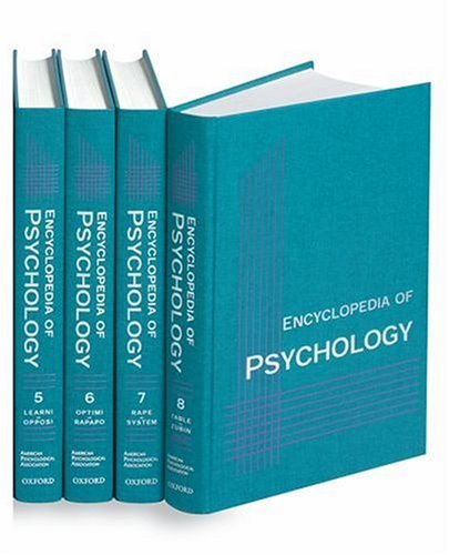 Encyclopedia of Psychology: 8-Volume Set by Alan E. Kazdin