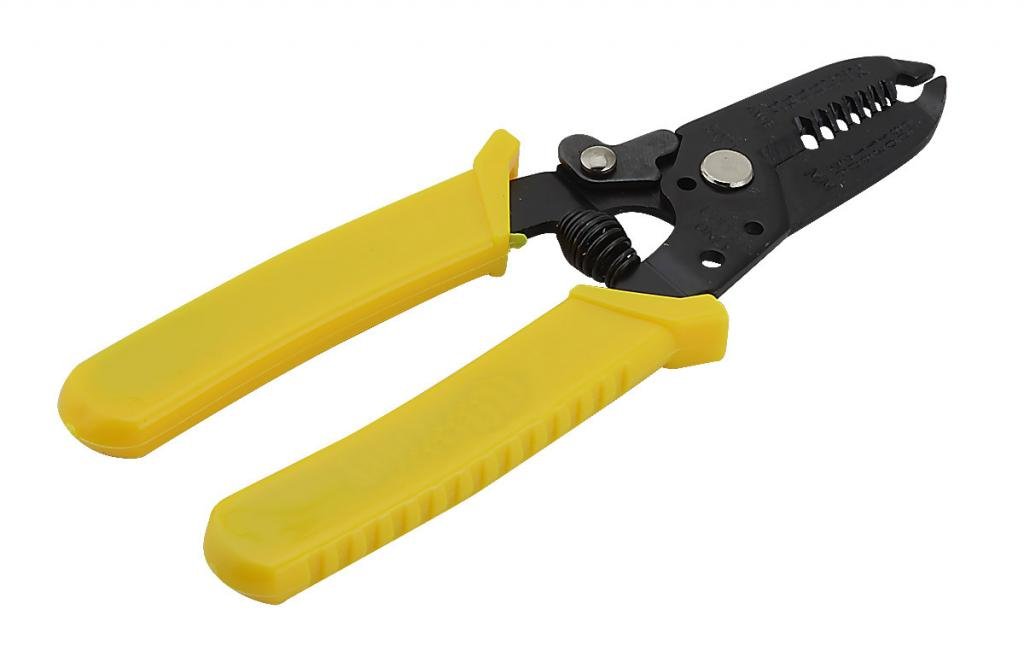 

Portable Multi-Function Plier Cutting Wire Stripper Cutter Tool with Coil Spring