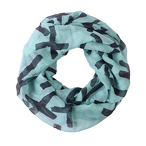 Pop Fashion Patterned Cross Print Infinity Scarf - Women's Summer Scarf