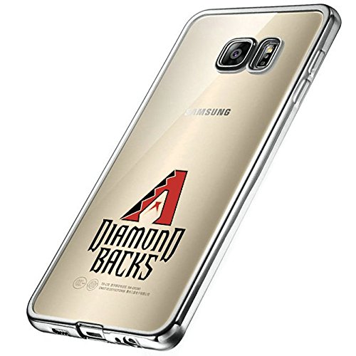Samsung Galaxy Note 7 Case,Electroplate Soft TPU Back Cover for Galaxy Note 7 Baseball Style Silver
