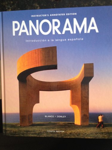Panorama: Introduccion a la lengua Espanola, 4th Edition by Jose A. Blanco 
			
			
		
		
		
       	 
       		
       			,