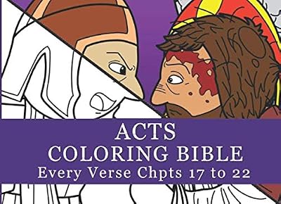 Acts Coloring Bible - Every Verse Chpts 17 to 22 (Mr. Mac Bible - Black-n-white 200-page Paperbacks)
