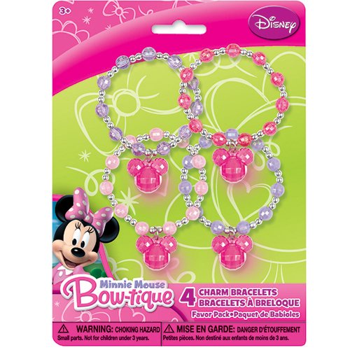 Minnie Mouse Charm Bracelets, 4ct